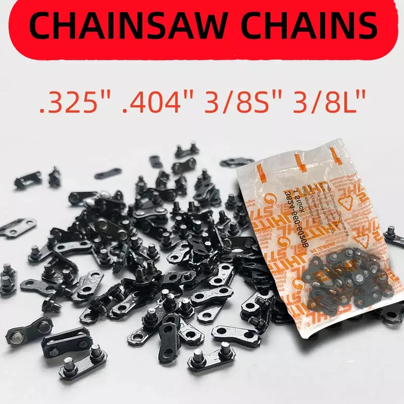 Chainsaw Chain Connector, Bloqueio de Substituição, Gasolina Jardim Acessórios, 3 8S, 3 8L, 325 ",. 404 ", 20, 10, 5 pares