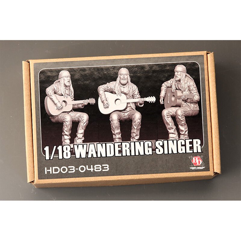 Hobby Design HD03-0483 1/18 Wandering-Singer Hand Made Arts Hobbyist Gift for Professional Adults