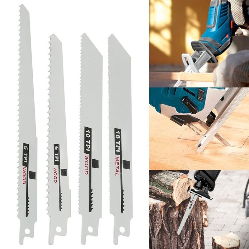 Hcs Vergeldende Zaagbladen 6/10/18 Tpi Multi Zaagblad Saber Saw Voor Snijden Metaal Hout Power Tools Accessoires