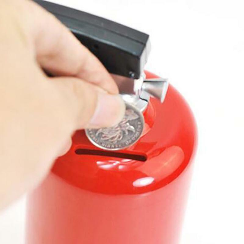 Piggy Bank Gifts for Children Creative Money Box Fire Extinguisher Piggy Bank Money Plastic Decorative Coins secret
