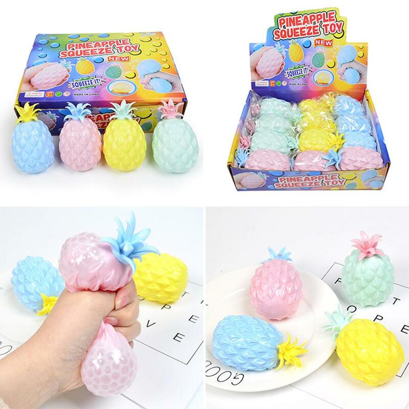 Simulation  Pineapple  Decompression Vent  Water Polo Toy Color Random Delivery Cute Kneading Toys