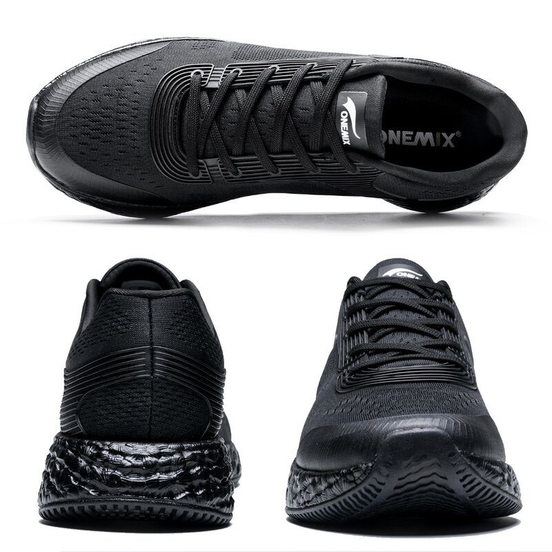 ONEMIX الرجال احذية الجري ماراثون أحذية رياضية النساء انتعاش 58 الطاقة تنفس شبكة في الهواء الطلق أحذية للمشي للرجال