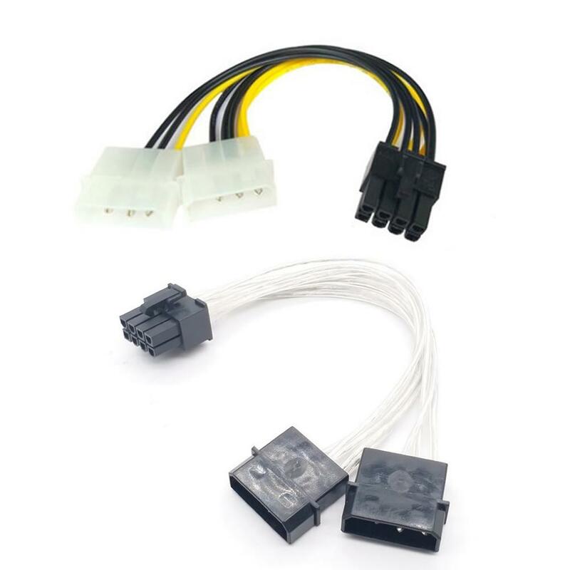 8Pin Male To Dual 4Pin Female Video Card Power Cord 8 Pin PCI Express To Dual 4 Pin Molex Graphics Card Power Cable