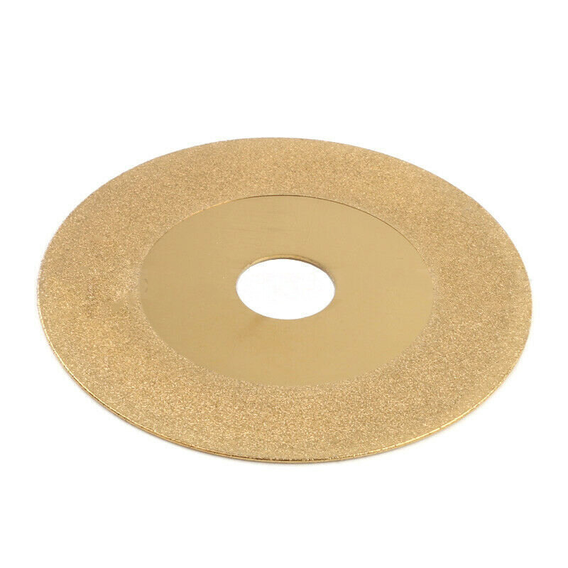 100mm Diamond Coated Flat Lap Wheel Lapidary Polishing Grinding Disc Gold For Carbide Stone Angle Grinder