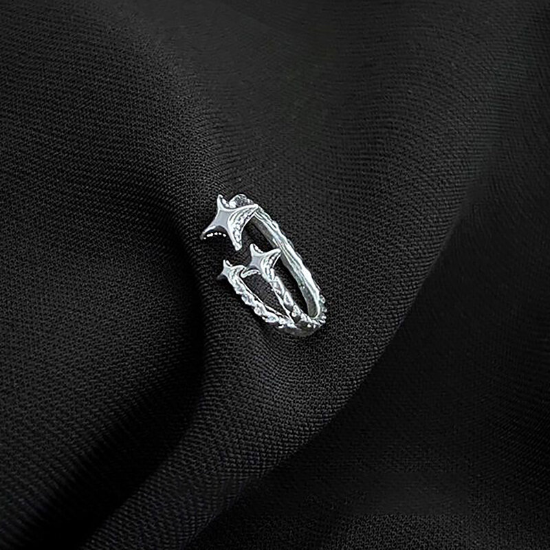 Женское простое кольцо регулируемое минималистичное изящное модное винтажное изысканное кольцо со звездой ювелирные аксессуары