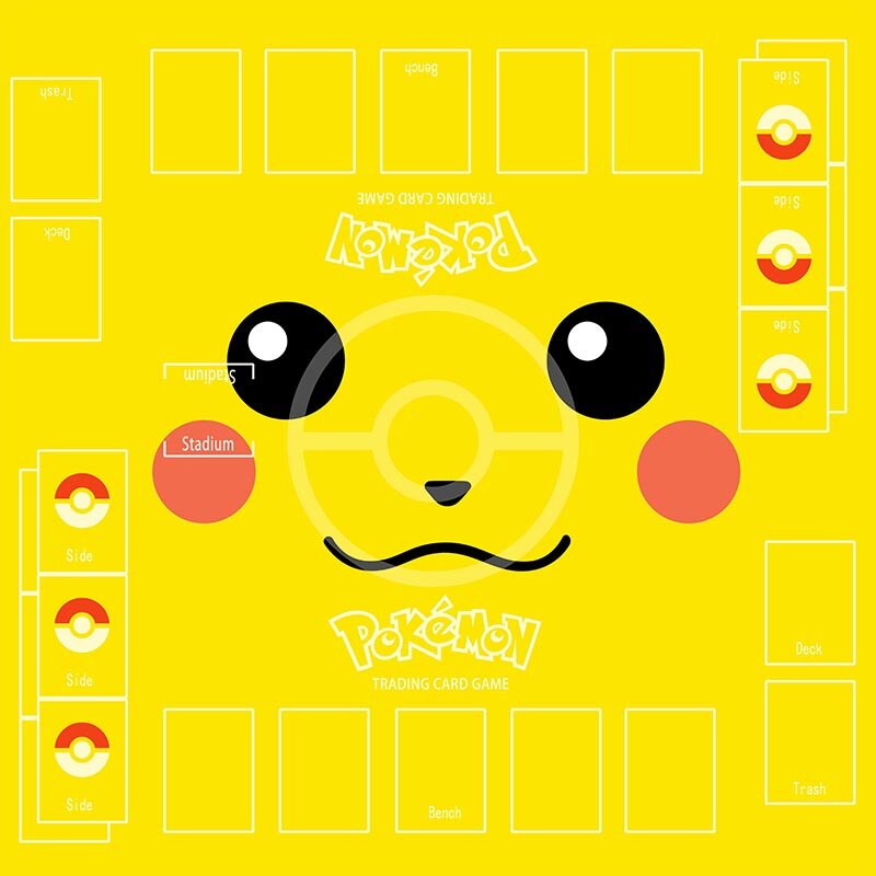 PTCG Pokemon Card Battle Game para Crianças, 2 Jogadores Fighting Table Mat, Pikachu Charizard Game, Coleção Cartões, Brinquedos Presente