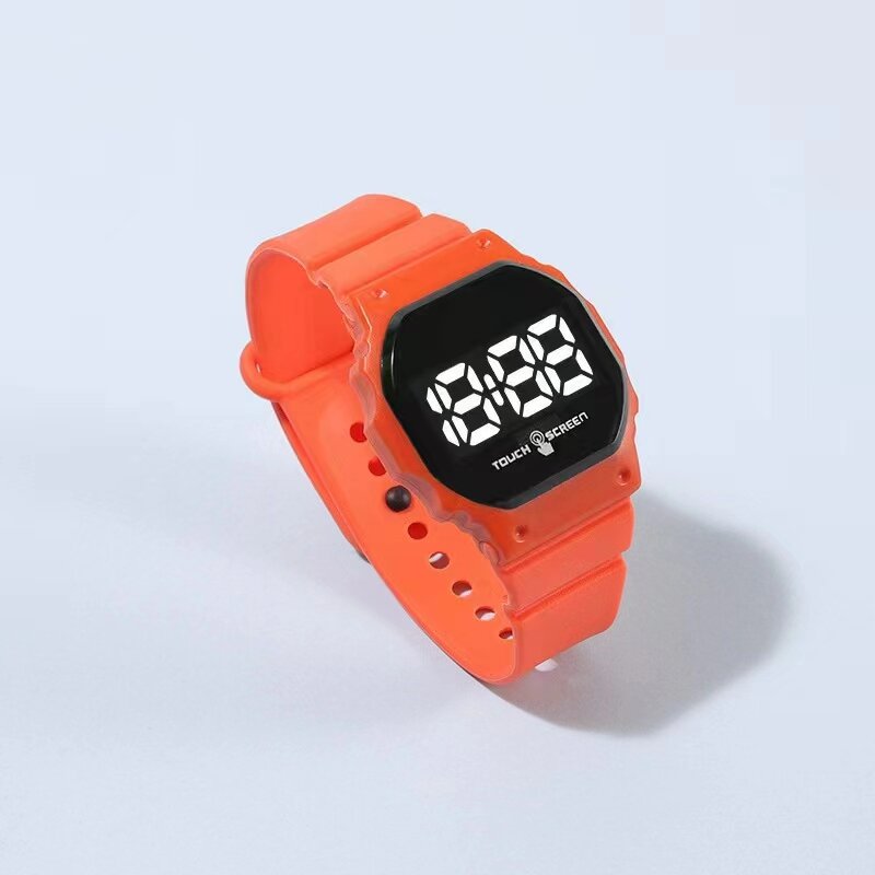 Electronic watch LED sports fashion simple high value square student touch electronic watch