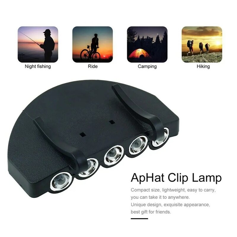 Linterna de cabeza de 1/2 piezas, luz LED con Clip, COB, tipo C, recargable, para Camping, Faro de emergencia