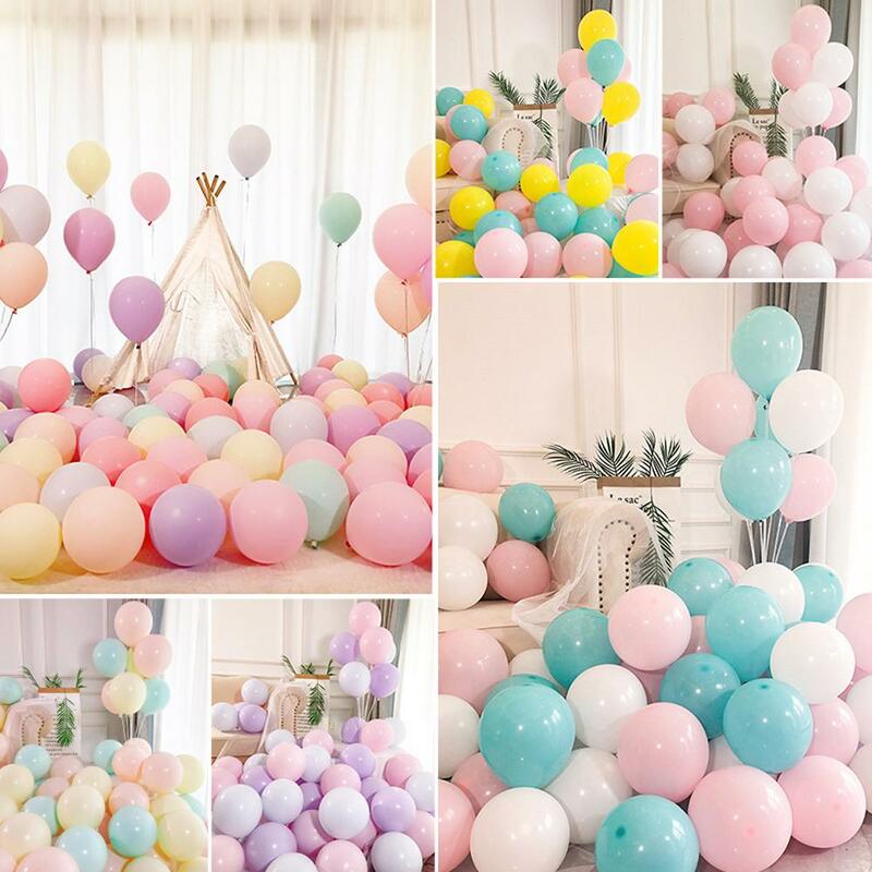 Ballons ronds en Latex, 10 pouces, 100 pièces, pour décoration de fête d'anniversaire et de mariage