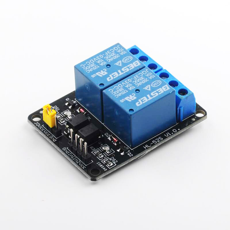 5PCS 3.3V 2 Chanel Relay Module Optocoupler Isolation Module Relay Control Development Board for Arduino
