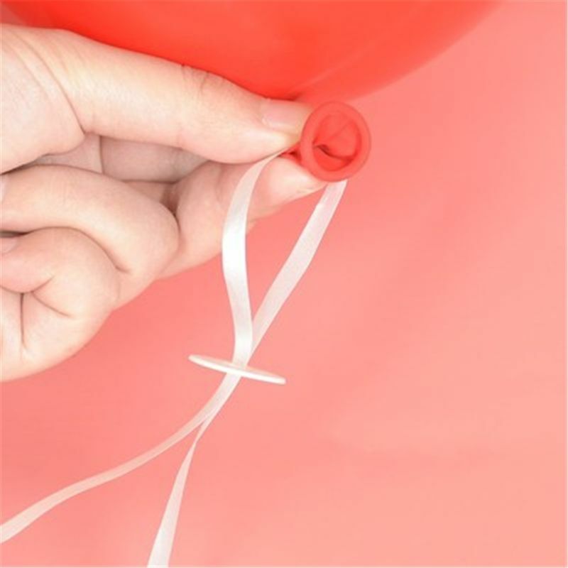 RIRI Inflatable Air Balloon Closure Clips with Stable Fasteners Straps 50pieces Accs