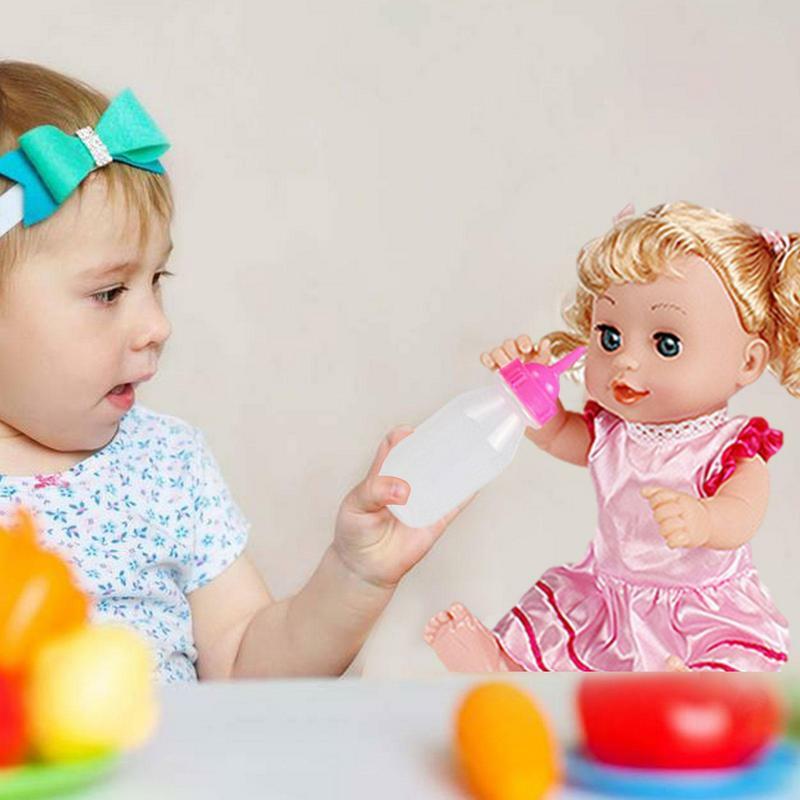 Puppe Kinderwagen Kinder Puppe Kinderwagen so tun, als ob Spielset realistische und kompakte Kinder puppe Zubehör mit Kinderwagen Puppe Spielset für