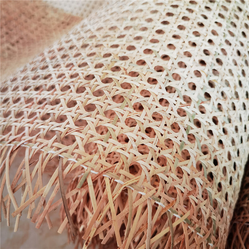 Frete grátis natural real indonésia rattan folha de cana webbing rolo cadeira mesa móveis materiais de reparação deco