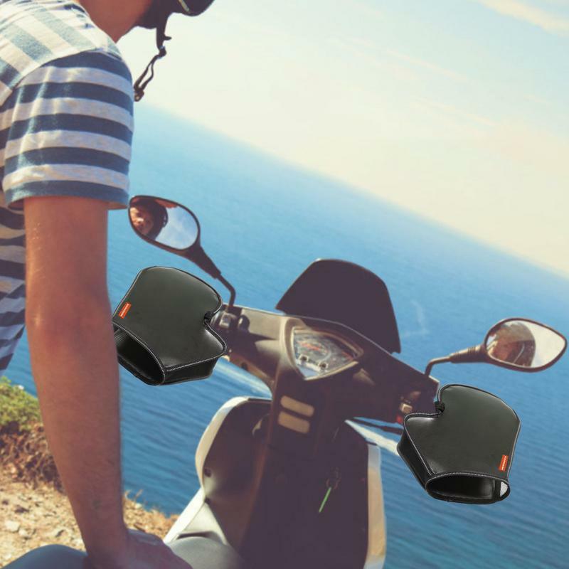Manoplas de manillar de motocicleta para protección solar de verano, guantes de malla 3D aireados, manoplas de malla transpirables con cuerda y seguro