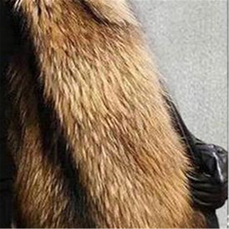 Лидер продаж 2024, Зимняя Мужская парка, толстое хлопковое пальто, пальто с большим капюшоном из искусственного меха енота для сохранения тепла, женская одежда