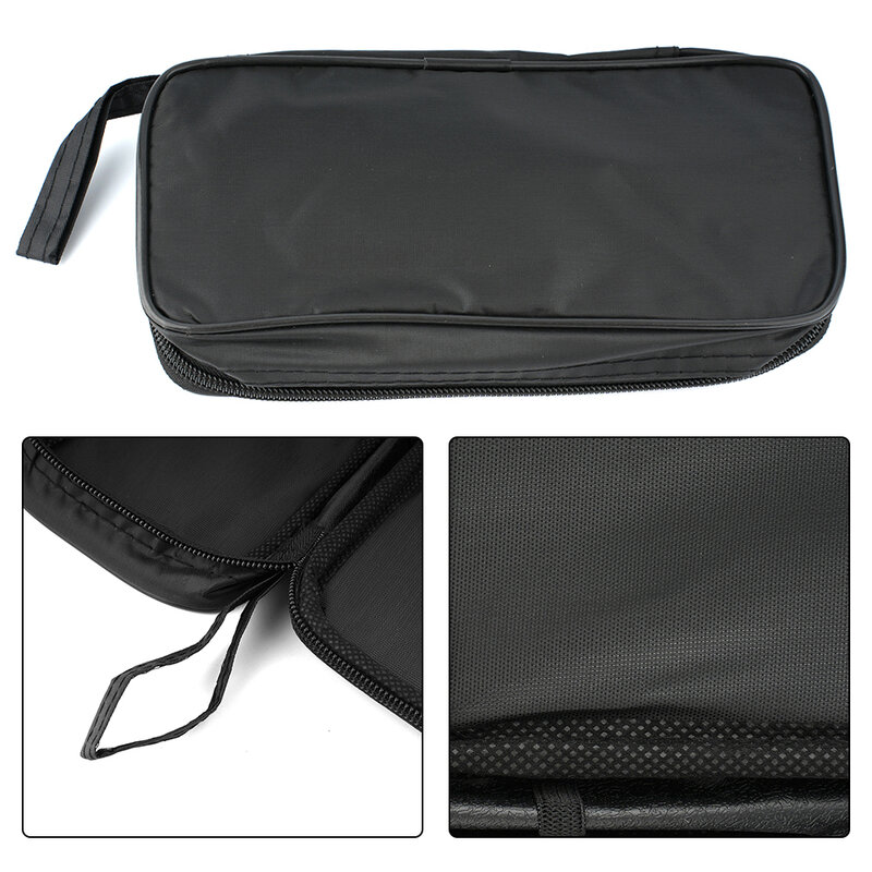 Kit de sac à outils multi-outils pour multimètre numérique, gril en nylon noir, durable, étanche, antichoc, pièces de boîte de rangement, S, M, L