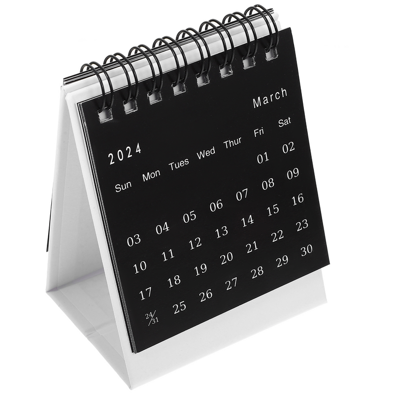 Kalendarz dekoracyjny kalendarz biurkowy mały mały kalendarz biurkowy Mini kalendarz biurkowy 2024 stojące biurko kalendarz biurkowy 2023-2024 do domu