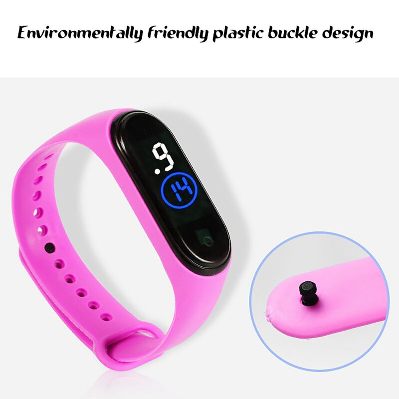 Светодиодные наручные часы для фитнеса с цветным экраном, умный спортивный браслет для мужчин, новые электронные часы для бега