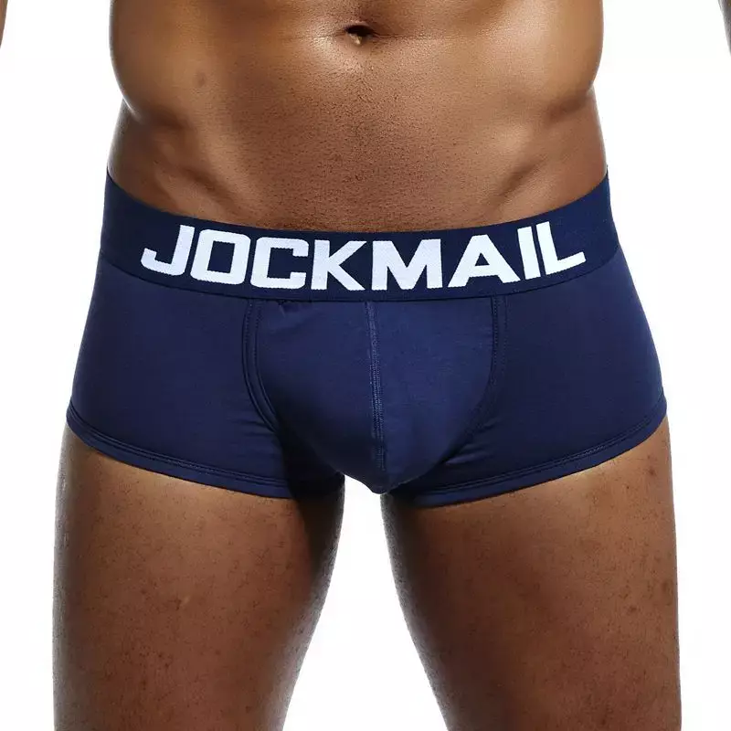 JOCKMAIL-bóxer de algodón para hombre, ropa interior, calzoncillos, 1 unidad