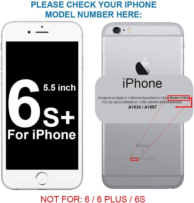 Reemplazo de soporte de bandeja de ranura para tarjeta SIM de Metal Compatible con iPhone 6s Plus 2015 - Incl. Pin SIM para modelo A1634,A1687,A1699