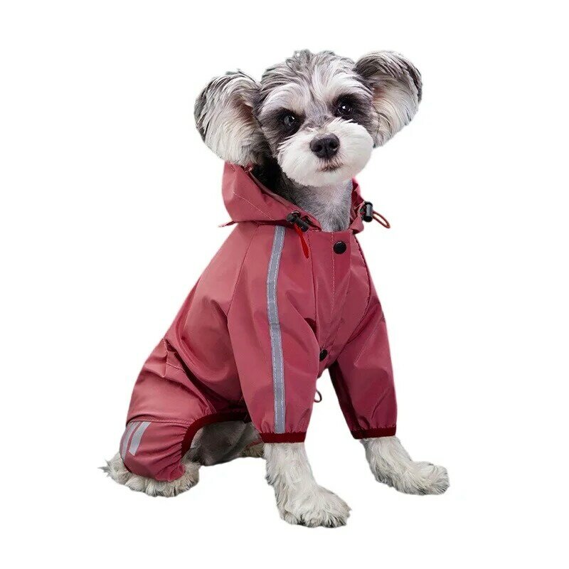 Dog Raincoat Reflective Waterproof Pet Clothes for Chihuahua Maltese Rain Coat Small Medium Dogs Jumpsuit Raincoat Dogs Overalls