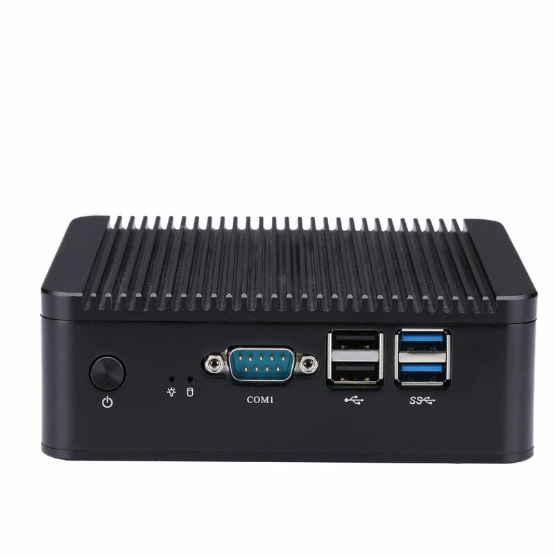Qotom-mini pc core i3/i5/i7 processador, 4 portas com, gateway router, fanless, q535p/q555p/q575p