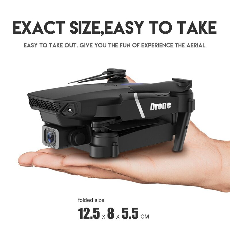 Dobrável RC Drone com Câmera HD Grande Angular, E88Pro, 4K, 1080P, Helicóptero FPV, Altura Hold, Toy Gift, Profissional, 2024