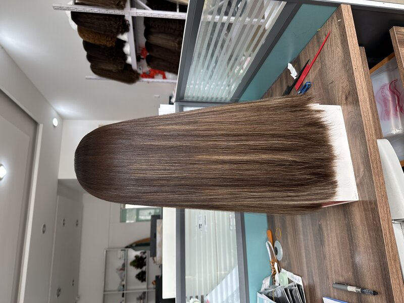 Большие продажи европейские натуральные волосы Bandfall натуральный цвет HL Tsingtaowigs волнистый Кошерный парик для женщин Бесплатная доставка