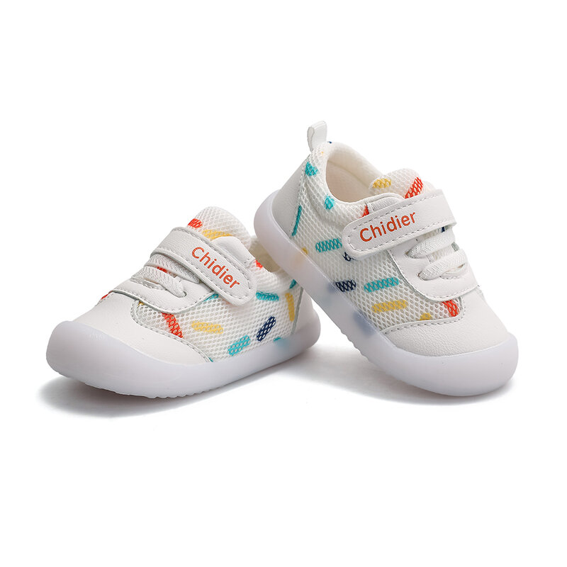 Zapatos de malla transpirables para bebé, niño y niña, zapatillas antideslizantes de suela suave, de 1 a 2 años