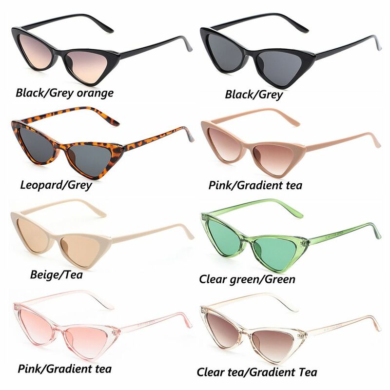 Kacamata hitam mata kucing bermerek kacamata hitam gradien desainer mode Vintage wanita UV400 luar ruangan kacamata wanita