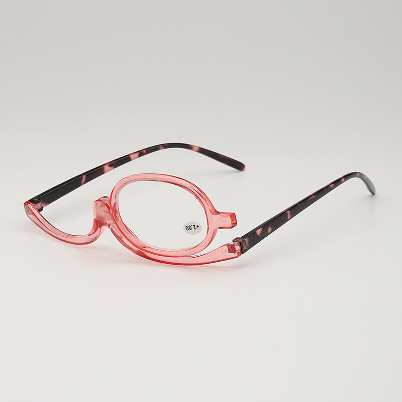 Gafas de maquillaje para presbicia, lentes giratorias de 180 grados, multifuncionales, montura completa, a la moda