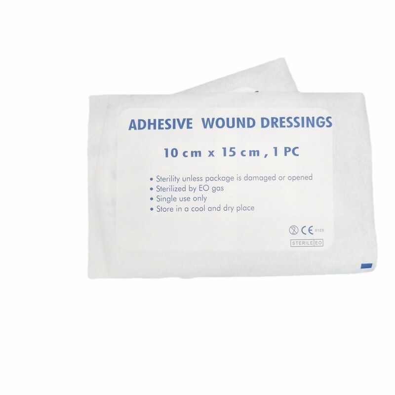 Não-tecido ferida Hemostasis Aid Bandage, adesivo Gesso, Vestir Band, respirável Bandage-Aids, Bandas de Adesivo, 10pcs