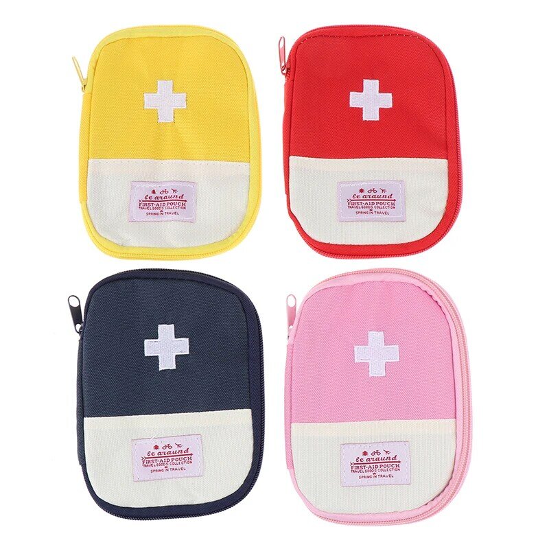 1PC First Aid Kit Mini Portable Medicine Bag Medical Emergency Kits Organizer  Outdoor Household Medicine Pill Storage Bag S/L