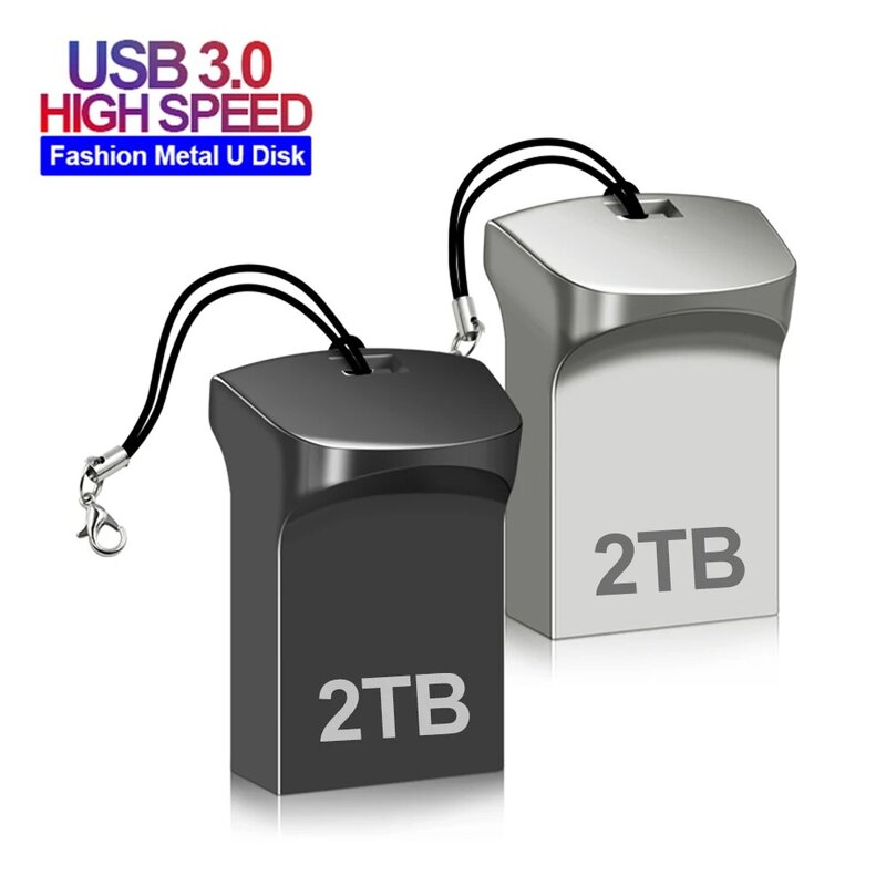 Super Mini Usb 3.0 2TB perak Cle Usb Flash Drive 1TB kecepatan tinggi Pen Drive 512G Tipe C Pendrive Usb Memoria Stick gratis ongkir