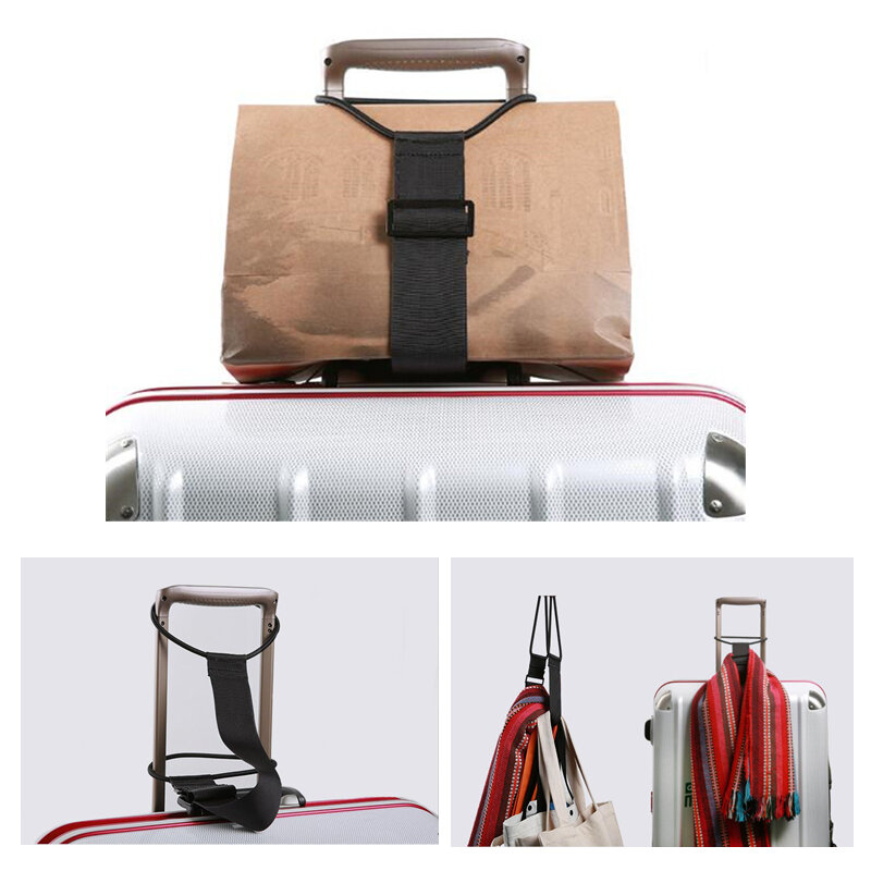 Эластичный регулируемый ремешок для перевозки багажа, Эластичный банджи для багажа, ремень для чемодана, дорожный безопасный, для ручной клади