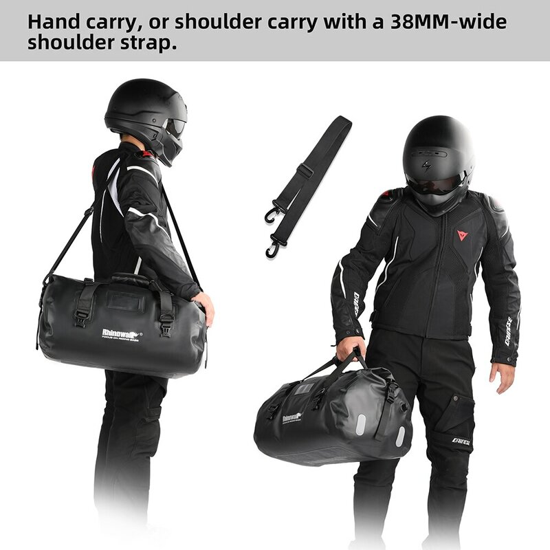 Bal inowalk-Sacoche de moto étanche, sacoche de dégager arrière en PVC, bagage sec durable, sac d'extérieur, accessoire de siège arrière Hurbike, 45L