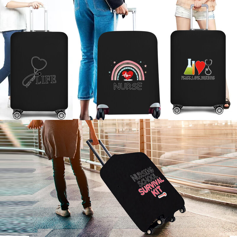 Pokrowiec na walizkę elastyczność osłony bagażowe walizka na kółkach pokrowiec na kurz na akcesoria podróżne 18-28 Cal