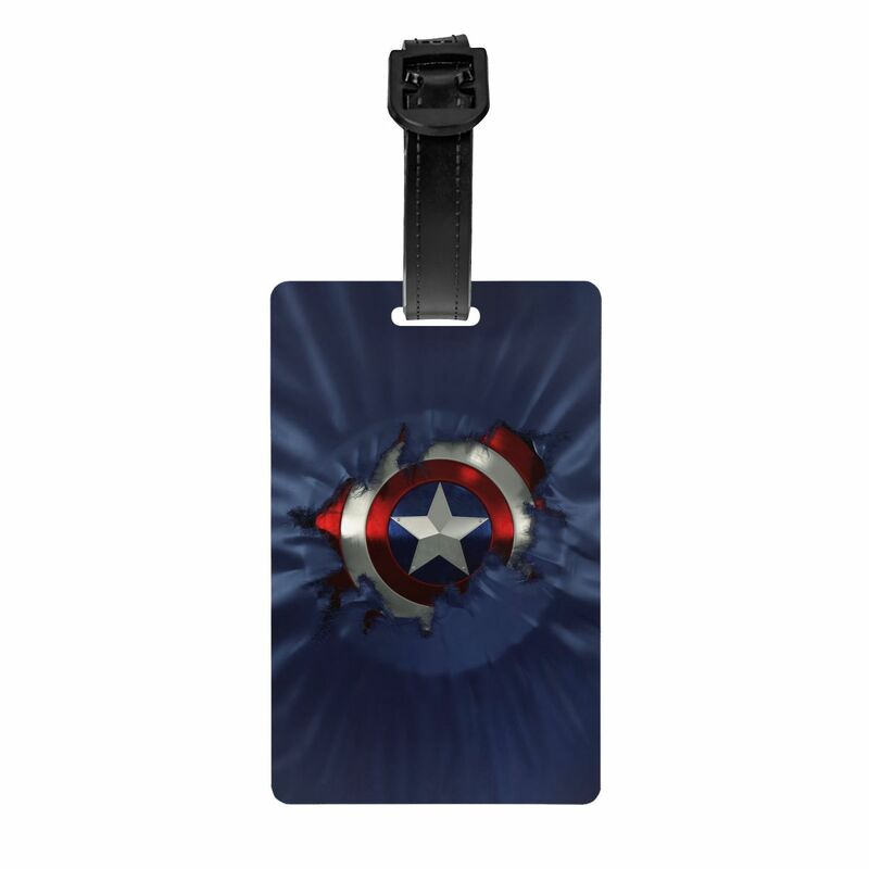Custom Captain America Bagagelabel Privacy Bescherming Bagagelabels Reistas Labels Koffer