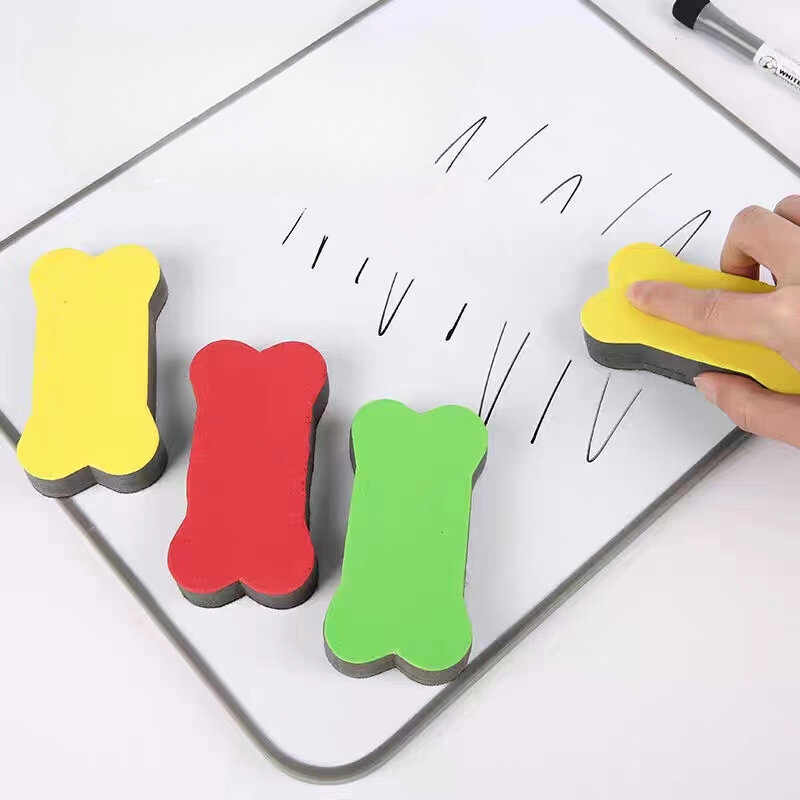 4PCS Magnetic White Board Eraser School Office Whiteboard Eraser Accessories School Supplies Random Color Diary Stationery