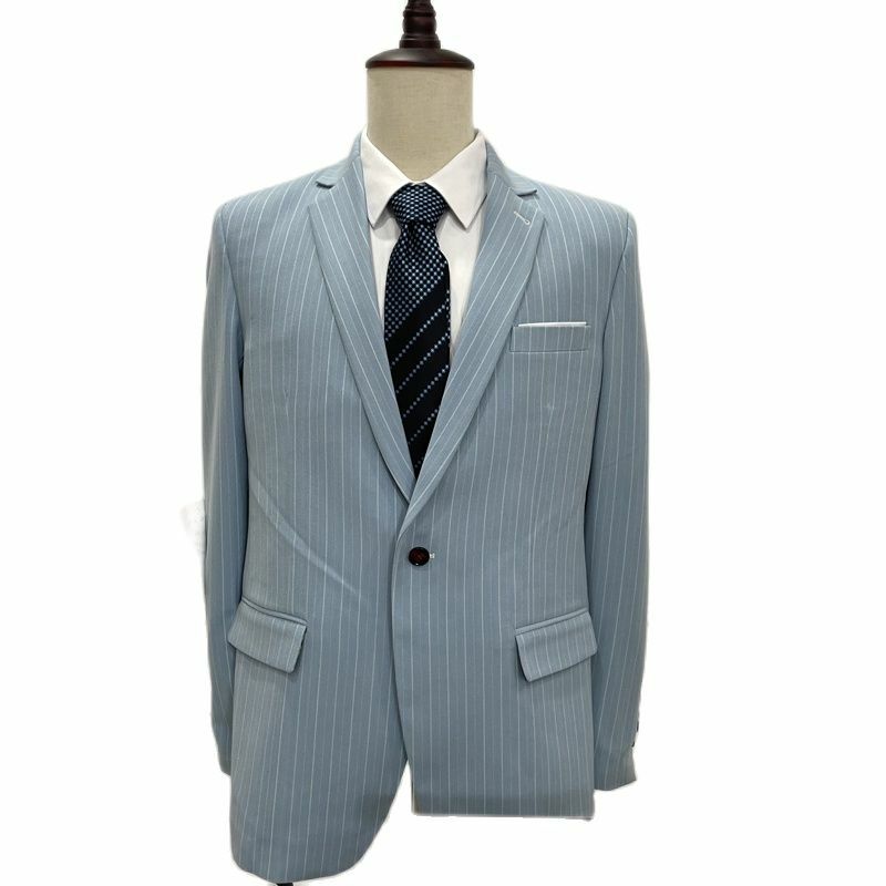 Smart Casual Full Lining  Half Canves Vertial Stripe Wedding Groom Wear Custom Made Fashion Men's  Suits