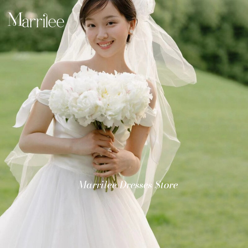 Simple Modest Wedding Dress 2024 Sweetheart Short Sleeve Cap Bridal Gown Long Floor Length Sweep Train Formal Occasion Dresses