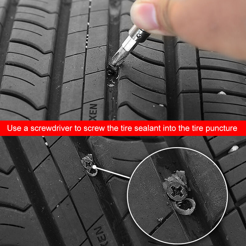 Tire Repair Rubber Nail Auto Motorcycle Vacuum Self-Service Tyre Puncture Repair Screws Fast Tool for Car Truck Tractor Wheel