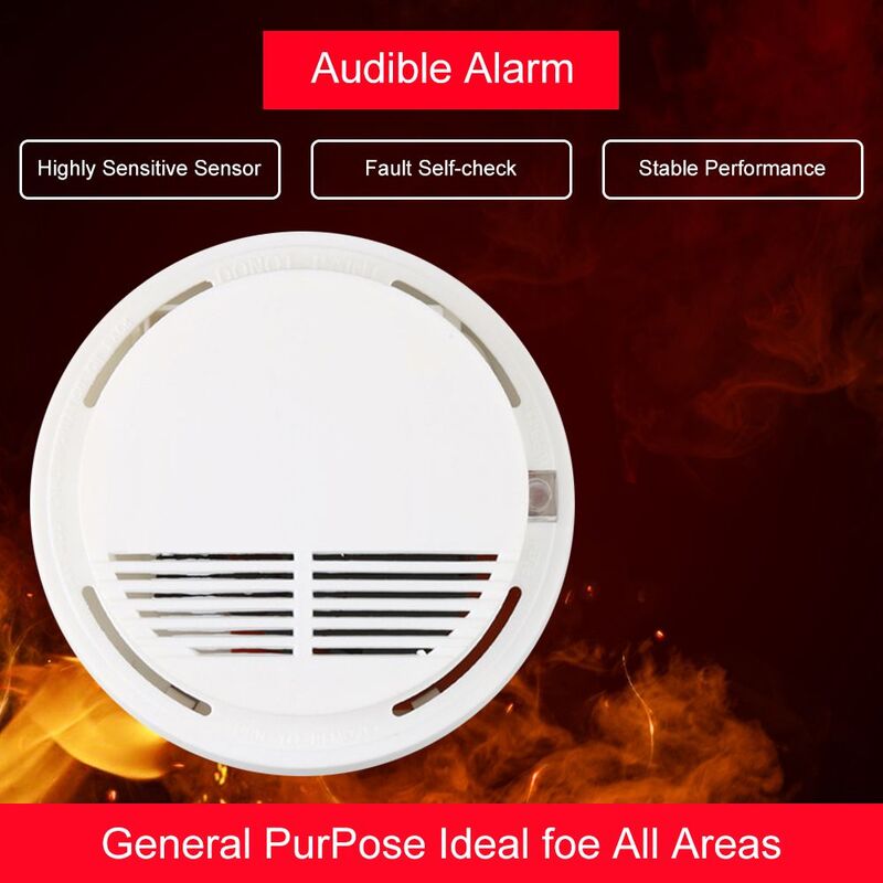 Sensor fotoeléctrico de humo para seguridad del hogar, Detector de Gas veneno, Detector de monóxido de carbono, Detector de humo