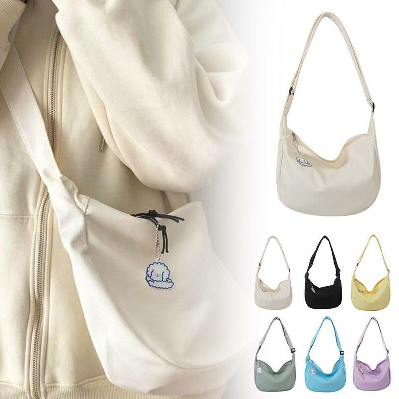 Разноцветная вафельная сумка карамельного цвета для студентов-это универсальная женская сумка через плечо J5Y5