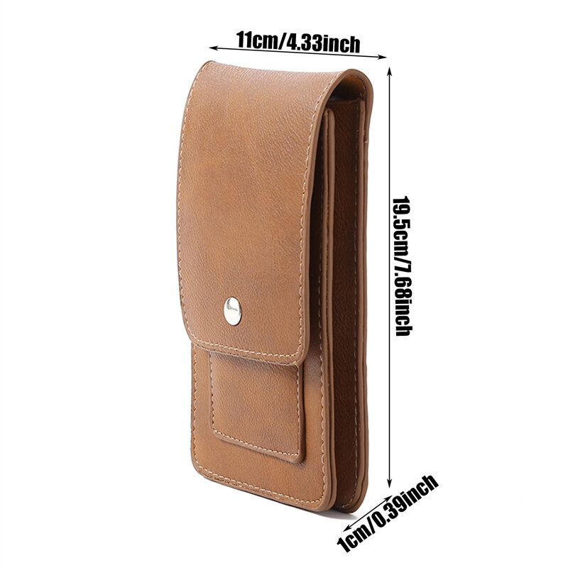 Marsupio per cellulare per porta carte da uomo confezioni con Flip Cover magnetica marsupio da appendere in vita portatile con borsa porta carte
