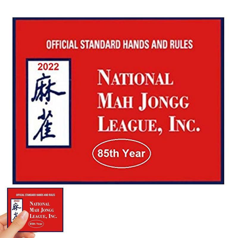 Tarjetas Mah Jongg 2022 Tarjeta de gran tamaño manos y Reglas Oficiales tarjeta Mah Jongg para principiantes