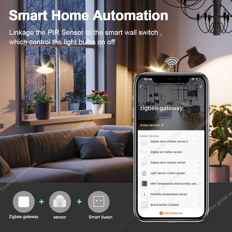 Zigbee 3.0 sensore di movimento Tuya Mini sensore di movimento interruttore PIR sensori intelligenti per il corpo umano compatibili con Tuya Smart Life Home Alexa