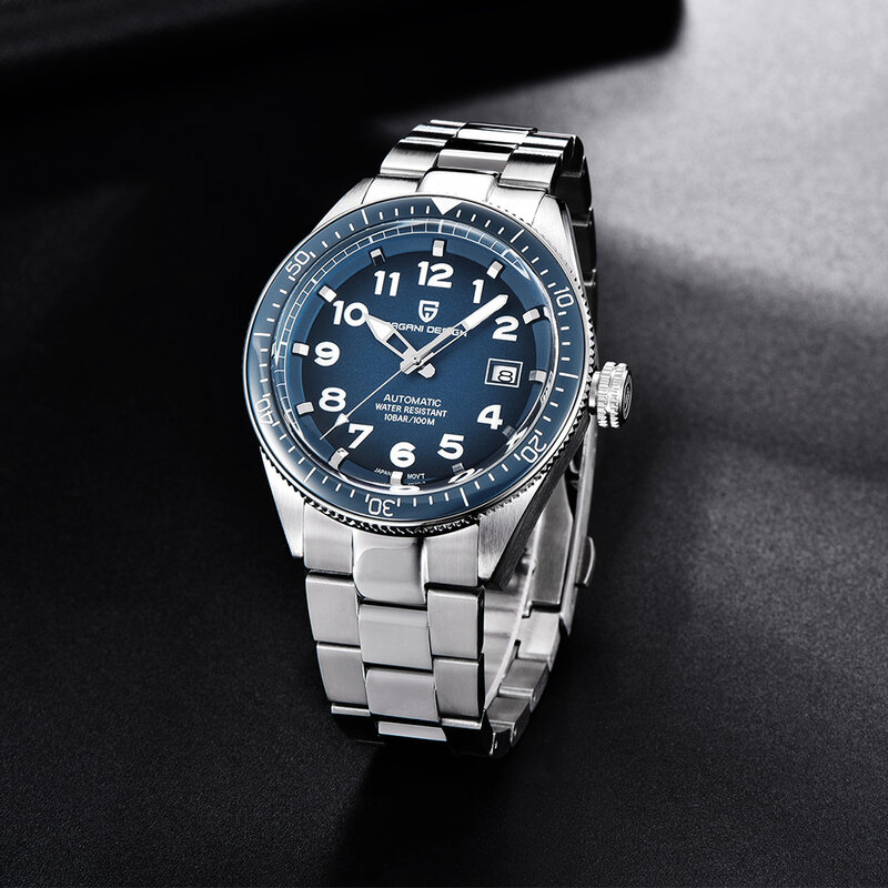 Najlepszy luksusowy automatyczny męski zegarek mechaniczny wodoodporny kalendarz prosty zegarek biznesowy dla mężczyzn Relogios Masculino