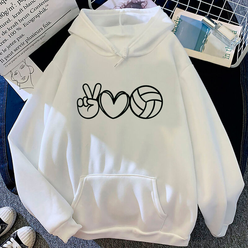 Volleybal Hoodies Vrouwen Anime Gothic Streetwear 90S Sweatshirts Kleding Vrouwelijke Winter Pullover