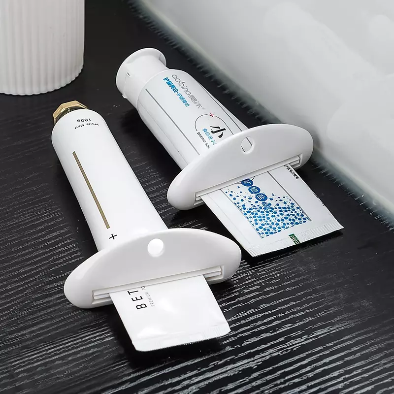 Exprimidor Manual de pasta de dientes, Clips de tubo de pasta de dientes, dispensador de limpiador Facial multifunción, accesorios de baño